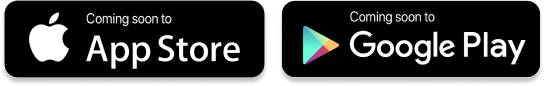 Coming Soon! app store and google play logos